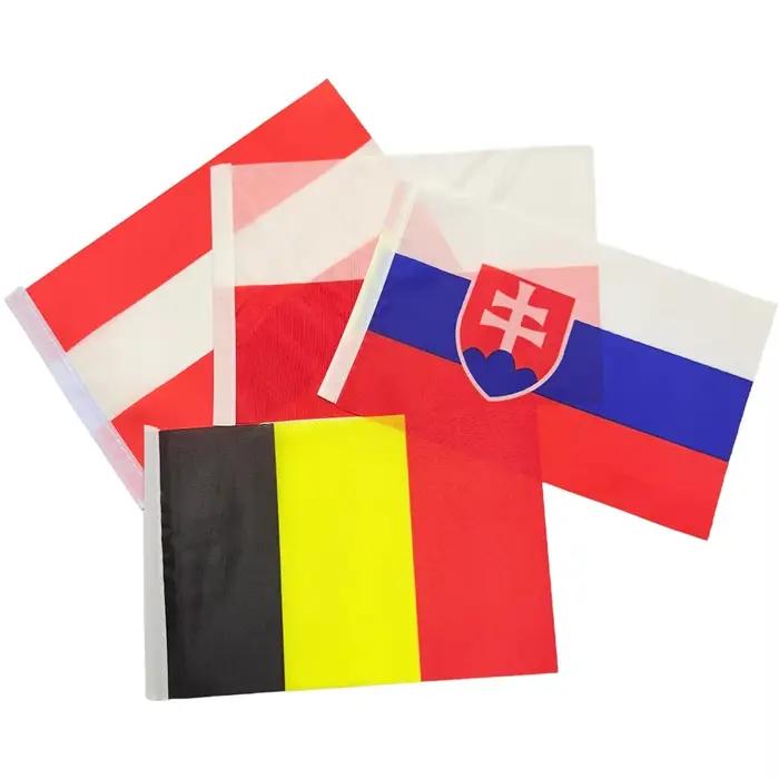 Drapeau européen Pologne Allemagne Espagne France Italie 4K drapeau de Football événement drapeau espagnol français 14*21 cm