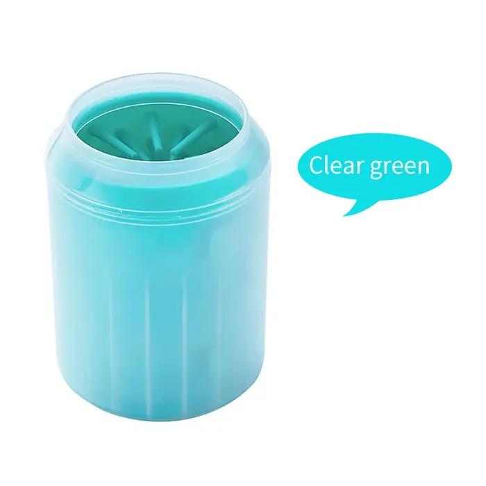 Brosse multifonctionnelle pour nettoyer les pattes d'animaux léger et portable avec gobelet de lavage pour chiens et chats promenades extérieures voyages camping soins quotidiens