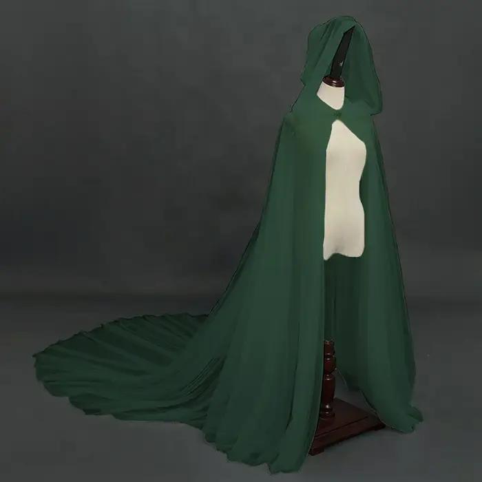Cape à capuche rétro en Tulle pour femme
