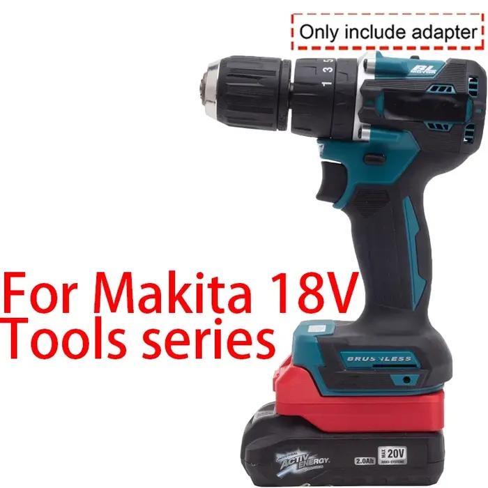 Adaptateur/convertisseur de batterie pour Makita 18V, outils Eddie Ion vers Ferrex Aldi Energy 20V,