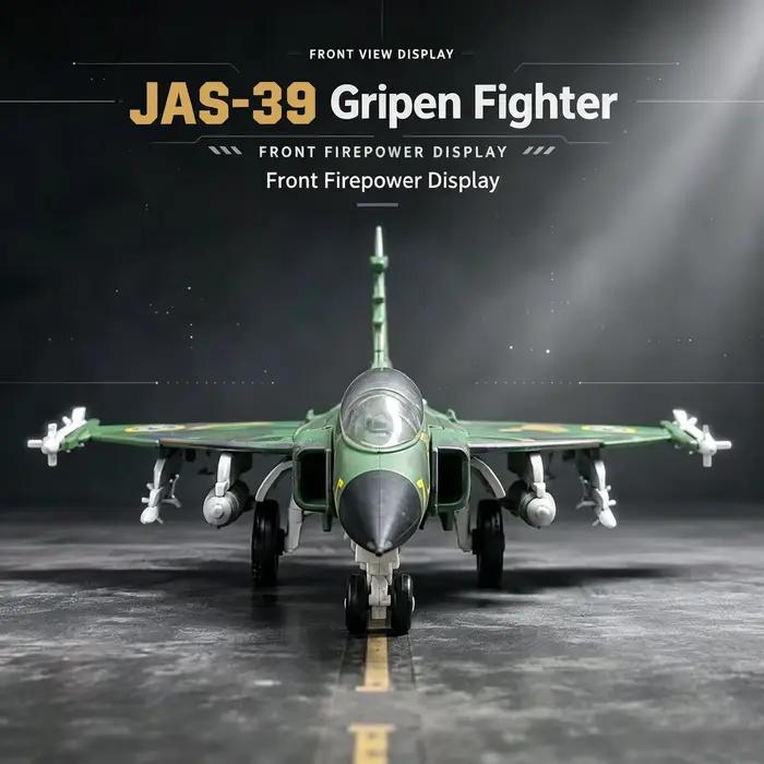 Modèle de chasseur JAS39 Gripen à l'échelle 1/72, jouet d'avion militaire éducatif à assembler soi-même, objet de collection, cadeau de vacances pour enfants