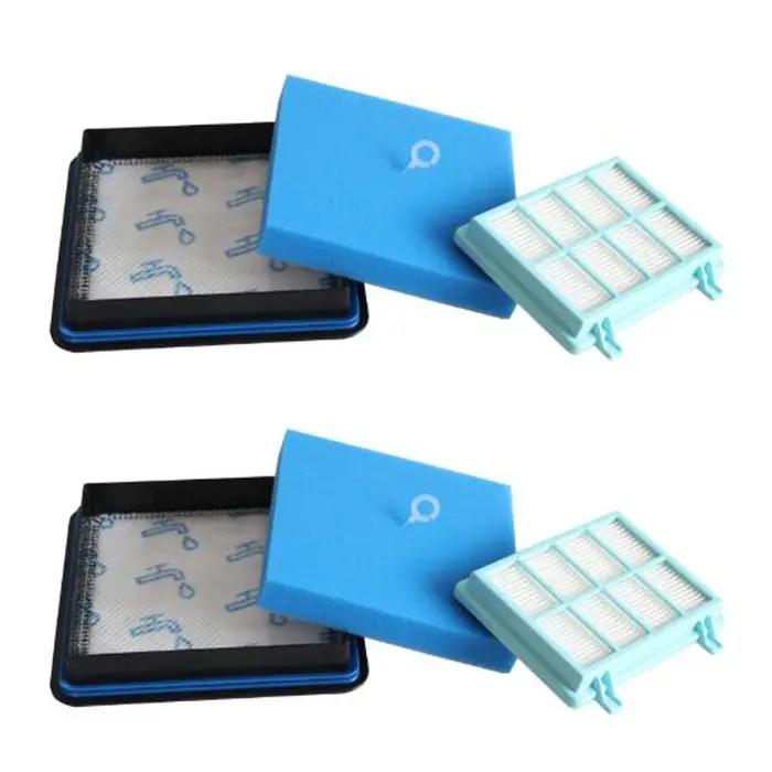 Kit de pièces filtrantes pour aspirateurs Philips Power Pro Compact modèle FC9570 FC9331 FC9332 FC8010 en gris clair jaune clair vert clair