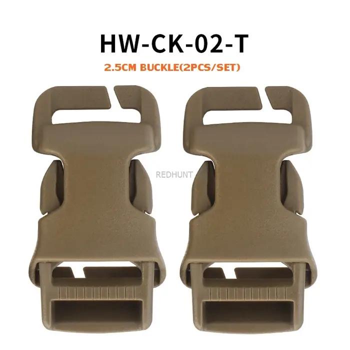 QASM 2pcs 2.5CM Secure and Reliable Tactical Quick-Release Buckles Side Release