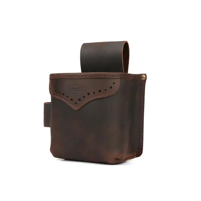 Sac de ceinture en cuir Tourbon pour cartouches de tir, pochette de rangement pour munitions de chasse avec boucles pour balles pour calibre 12 16 20 occassions de chasse et de tir accessoire de chasseur vintage