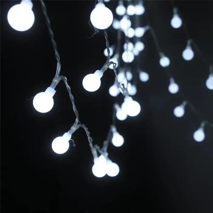 Guirlande lumineuse boule LED, 5M 10M 20M 30M 50M, ampoule de noël, guirlande lumineuse féerique, lu