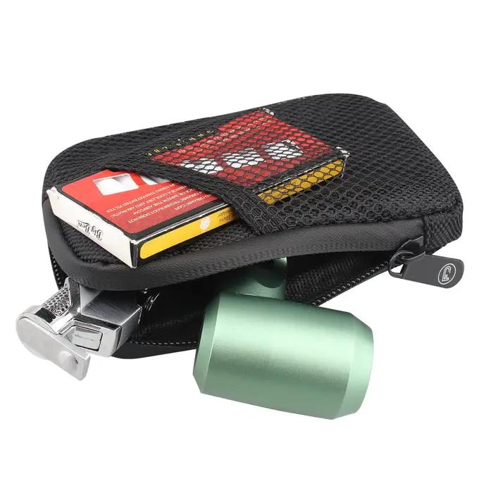 Sac à tabac anti-odeur en polyester avec laque pour cigarettes et herbes, conteneur de rangement élégant et discret pour homme et femme occasions spéciales