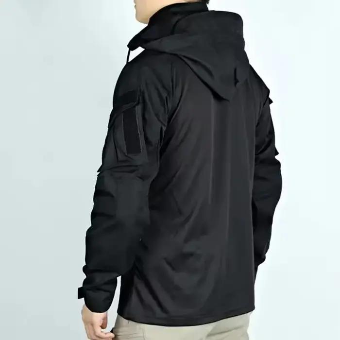 Chemise tactique homme style safari polyester capuche détachable pour randonnée pêche combat militaire et camping four seasons occasions