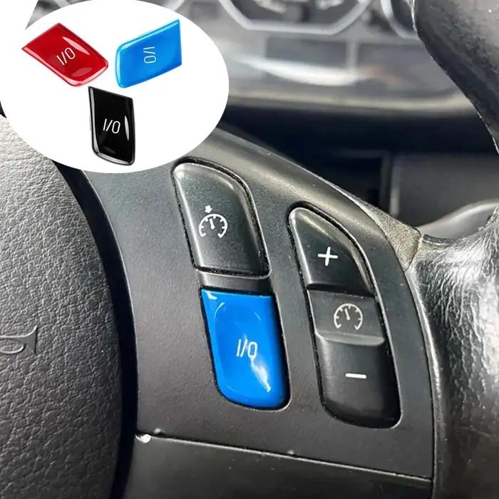 Couvercle de bouton de commande de volant de voiture ABS, couvercle de bouton d'e/s adapté à la BMW