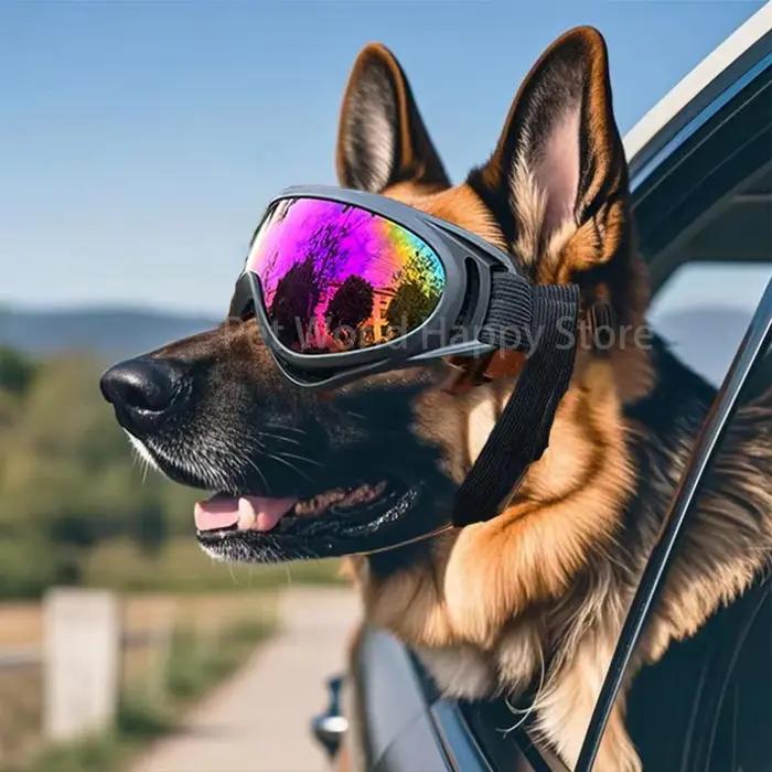Lunettes de soleil UV douces et réglables pour chiots petite et moyenne taille pour promenades en plein air et voyages en voiture