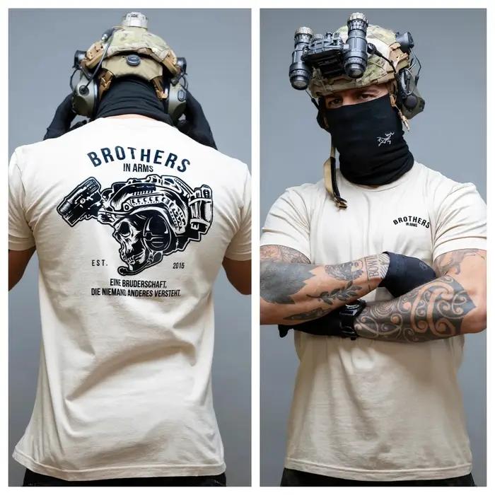 T-shirt décontracté d'été style artistique tactique militaire Acta Non Verba, haut de gamme pour hom