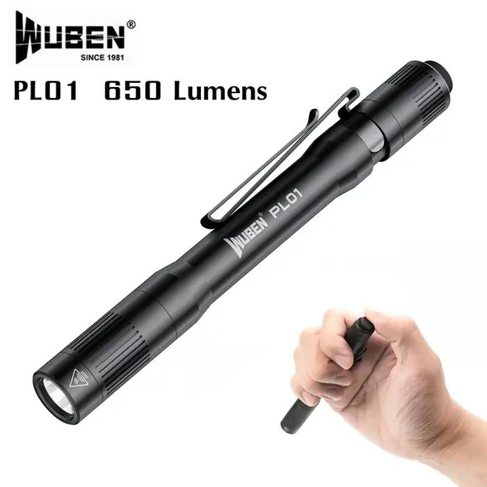 WUBEN PL01 stylo lumière lampe de poche Rechargeable 650Lumens Portable EDC étanche lampe de poche p