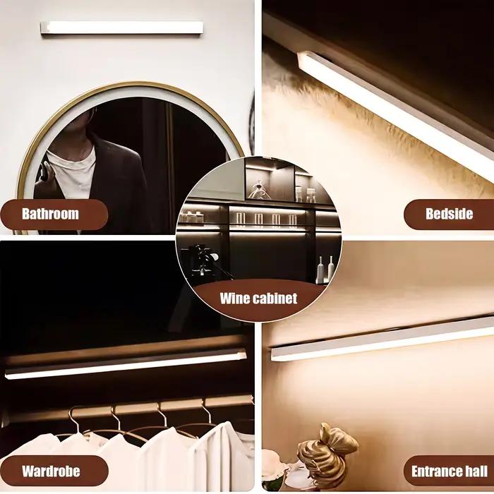 Lampes de nuit LED sans fil à détection automatique, éclairage de sécurité rétroéclairé pour chambre