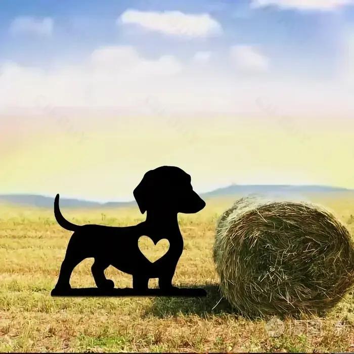 Piquet de jardin pour chien inspiré art en fer décoratif pour jardin et maison occasions spéciales fantaisie magique résistance intempéries installation facile