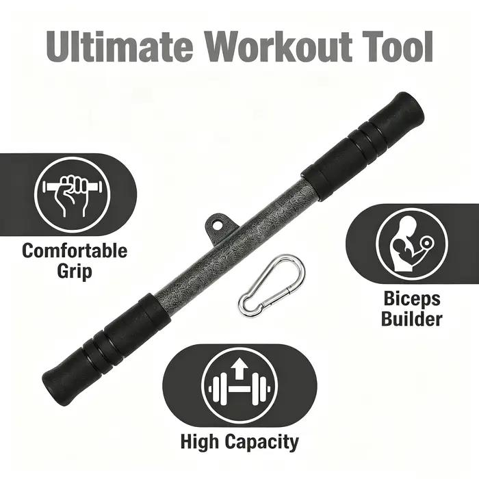 Barre droite pour lat pulldown, accessoire de machine à câble pour la musculation, entraînement des biceps et des bras, équipement de fitness à domicile