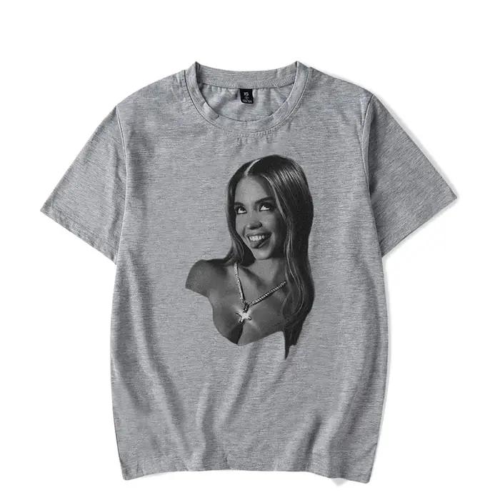 Sydney Sweeney-T-shirt à Manches Courtes et Col Ras du Cou pour Homme et Femme
