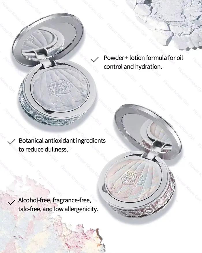 Fleur sait coquille perle Collection poudre cuite couleur mixte miel poudre clair mat maquillage rég