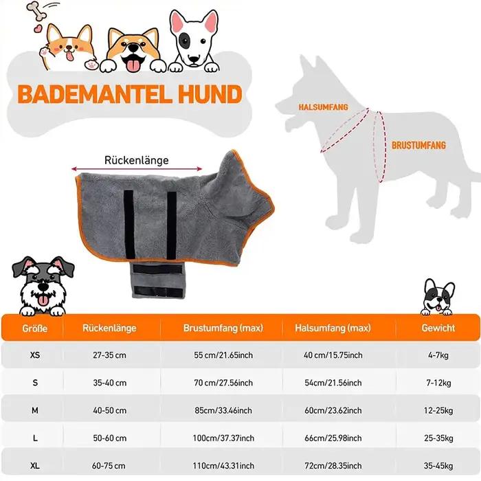 Peignoir pour chien 2 en 1