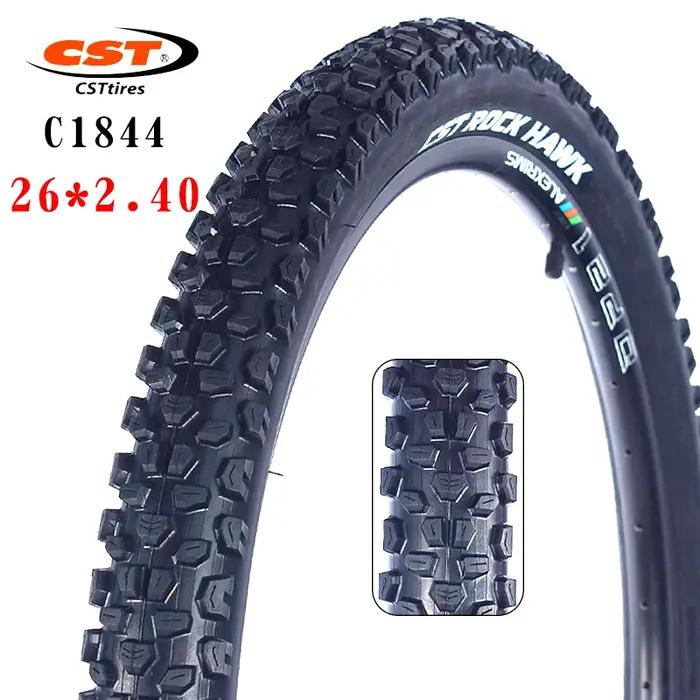 Pneu de vélo de montagne CST ROCK HAWK 26 pouces robuste pour BMX et randonnées en montagne avec adhérence exceptionnelle et design moderne