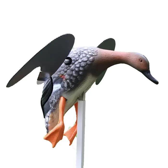 Canard volant télécommandé réaliste - Leurre de chasse simulation parfaite avec tige support