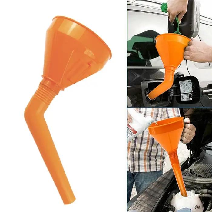 Entonnoir Flexible à Long Col avec Poignée de Filtre pour Vidange de Transmissions Huile et Eau Occasions Spéciales Usage Polyvalent
