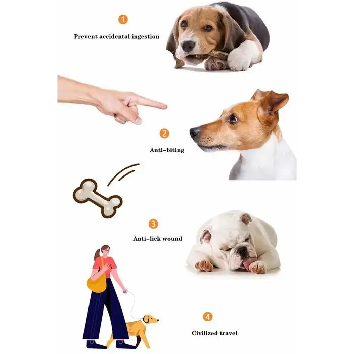 Muselière anti-aboiement réglable pour chien