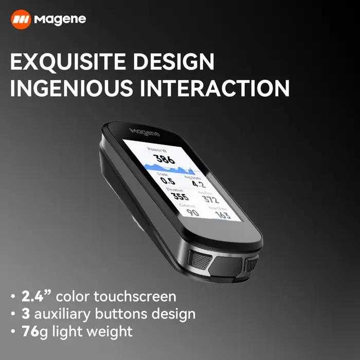 Magene-Ordinateur de vélo GPS Snowboard, navigation WiFi, compteur de vitesse, écran tactile, VTT, r
