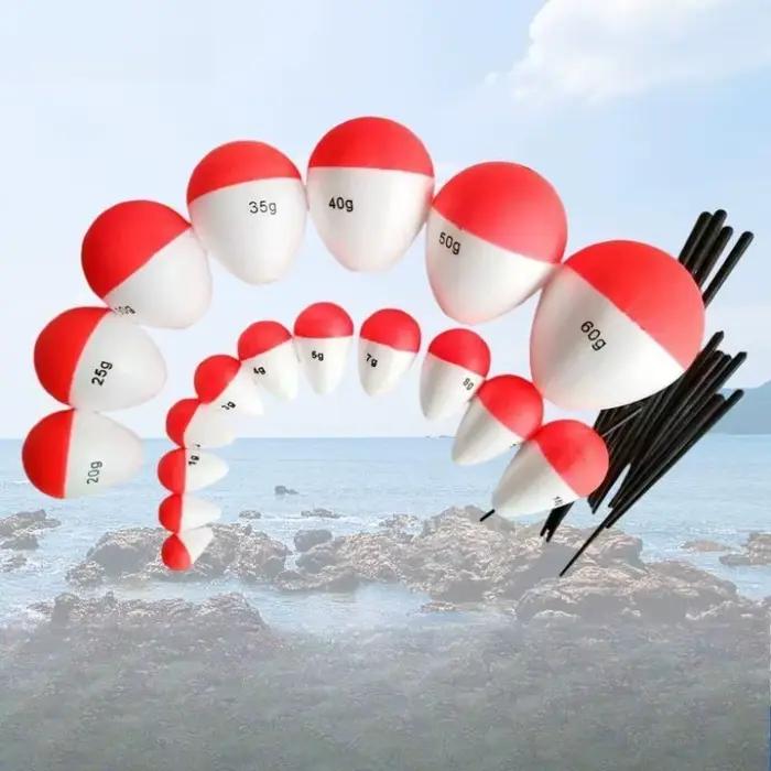 10 pièces flotteur de pêche mousse flotteurs de poisson dérive gros ventre dérives longue coulée dérives 1g/2g/3g/5g/10g bouée Flotador équipement poissons flotteur