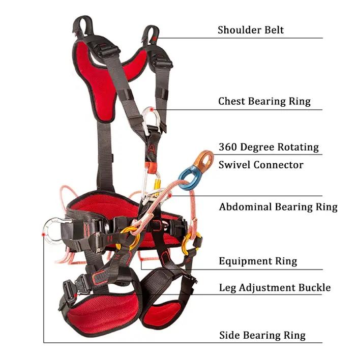 Ceinture de sécurité professionnelle pour l'alpinisme complet