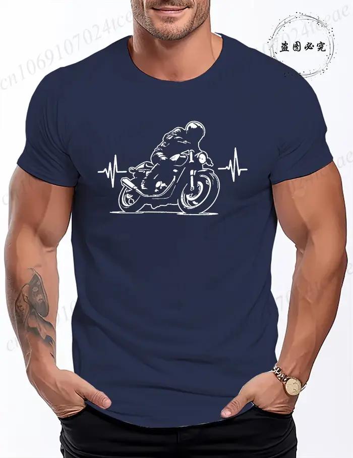 T-shirt de course de moto pour hommes