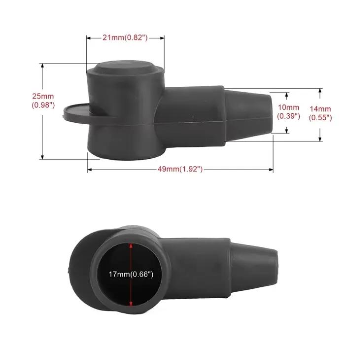 Couvercles de bornes de batterie positifs et négatifs, 10/6 pièces, isolation de batterie de voiture