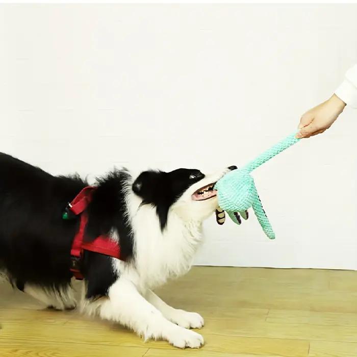 Jouet interactif en peluche poulpe pour chien