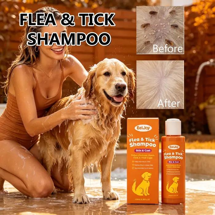 Shampoo anti-puces et anti-tiques pour animaux de compagnie
