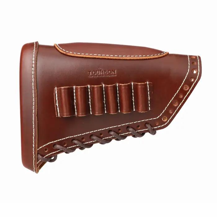 Tourbon-Juste de crosse de fusil de chasse en cuir souple, assistance de joue, support d'adhérence p