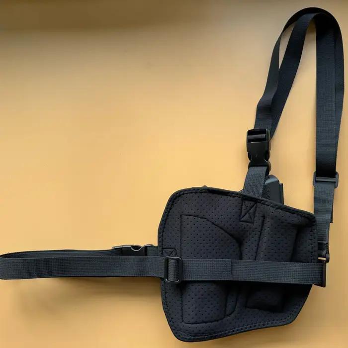 Étui pour pistolet de poitrine tactique dissimulé avec pochette magnétique pour Glock17/19 BerettaM9/PX4 1911 occaions de chasse et de sécurité