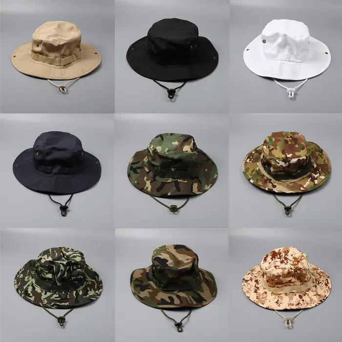 Casquette camouflage tactique 59CM pour chasse et pêche - Boonie hat homme extérieur sport
