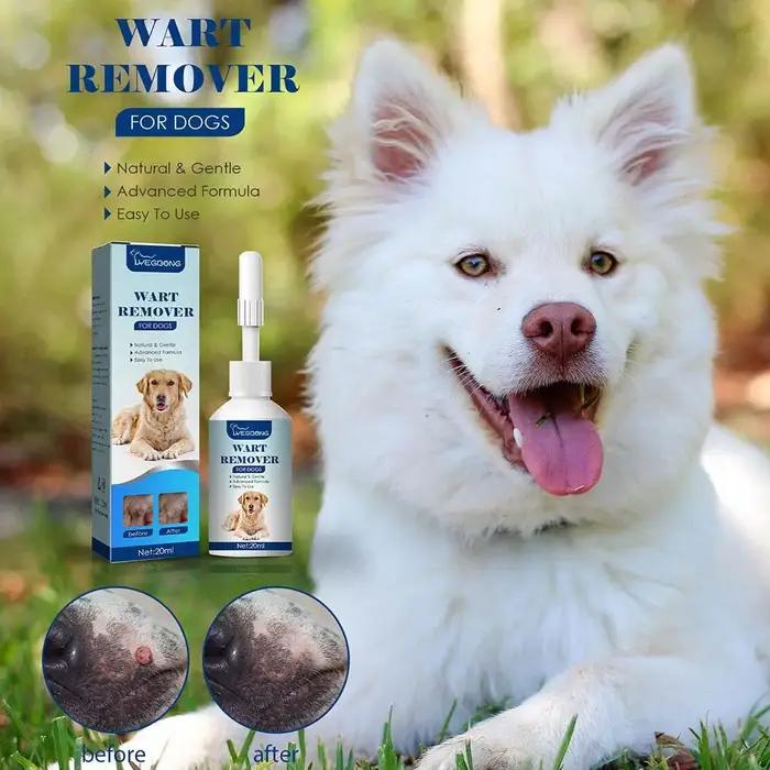 Traitement Naturel et Indolore pour les Verrues des Chiens et des Animaux – Élimine les Grains de Beauté et les Taches Cutanées – Soin Nettoyant Liquide Y1L9