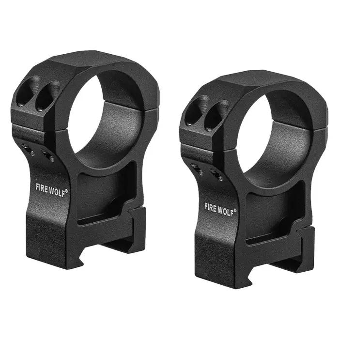 FIRE WOLF 2PCS Anneaux de montage pour lunette de visée de fusil de chasse