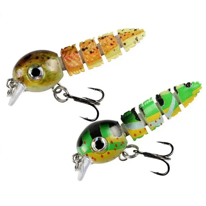 1 pièces coulant Wobblers multi-sections leurre de pêche vairon 5.5 cm 4.3g appât dur artificiel man