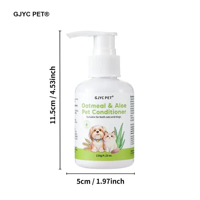 Après-shampooing pour chien et chat à peau sensible formule hydratante démêlante avoine naturelle aloé vera parfum longue durée bain soins pelage doux brillant occasions spéciales