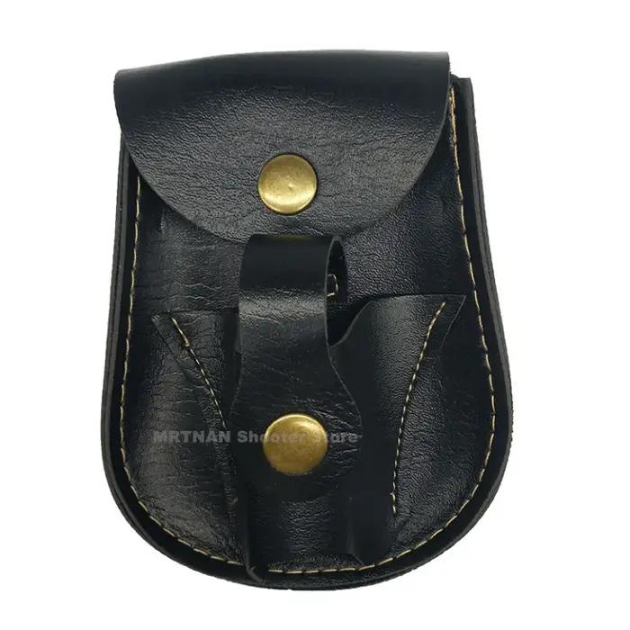 Sac de rangement de transport de billes d'acier Slingshot, cuir fait main, aspiration magnétique mul