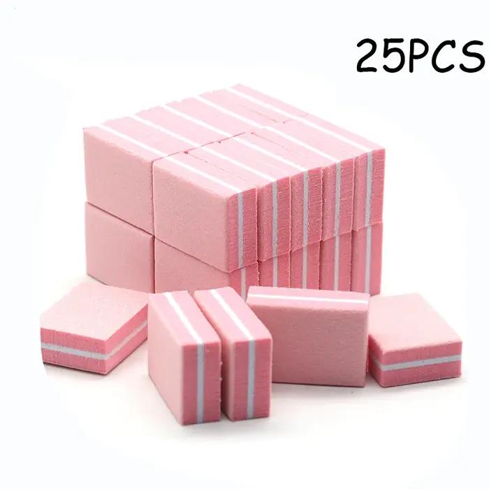 50Pc professionnel Mini ongles Art tampon fichier 100/180 papier de verre manucure conseils soin