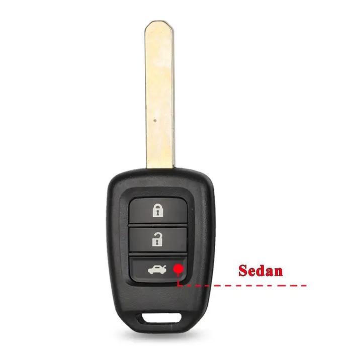 Jingyuqin 2/3/4 BTN clé de voiture Fob PCF7961 puce télécommande porte-clés pour Honda 2013-2015 CRV 2013-2017 Accord