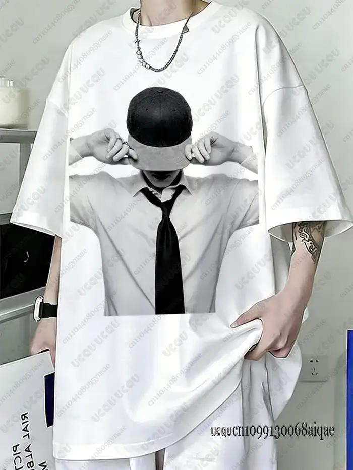 T-shirt Kpop Boy Band pour Hommes et Femmes, T-shirt d'été en Coton 2026, Polera à Manches Courtes,