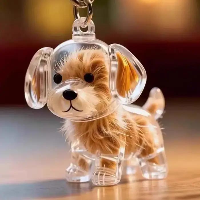 Boîte de rangement de cheveux de chien en forme de chien