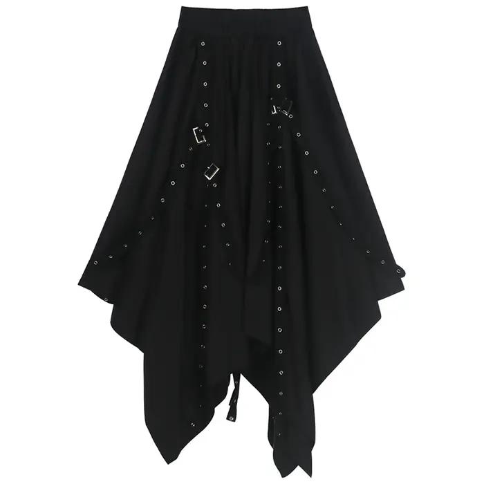 Jupe noire Harajuku pour femmes
