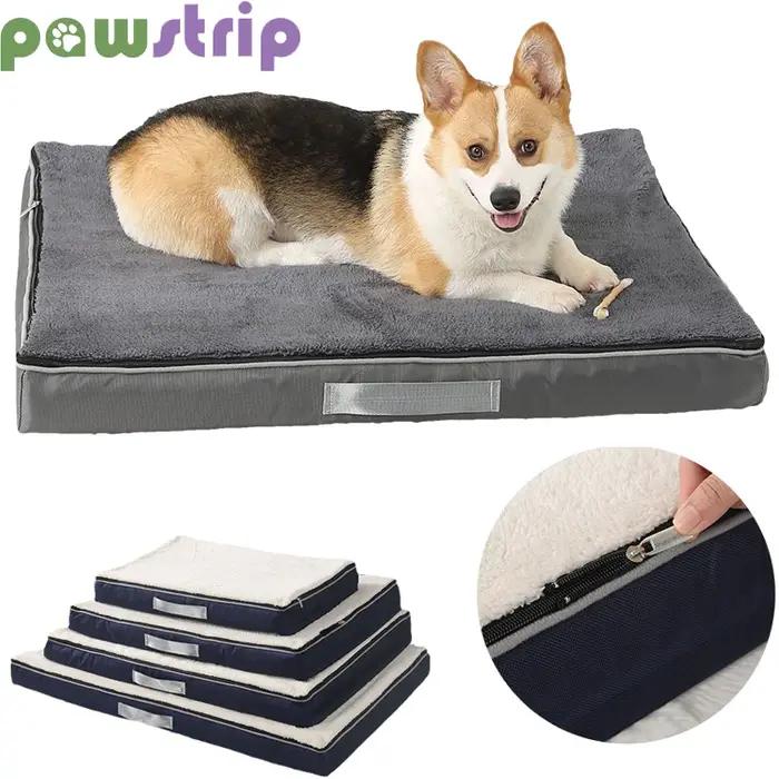 Polymères de couchage pour animaux de compagnie, mousse à mémoire de forme, super doux, non ald, doux, lavable, coussin, petits, moyens et grands chiens, fournitures pour animaux de compagnie