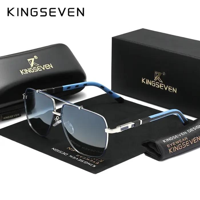Lunettes de soleil polarisées KINGSEVEN en aluminium magnésium pour homme et femme protection UV400 occasions décontractées et conduite