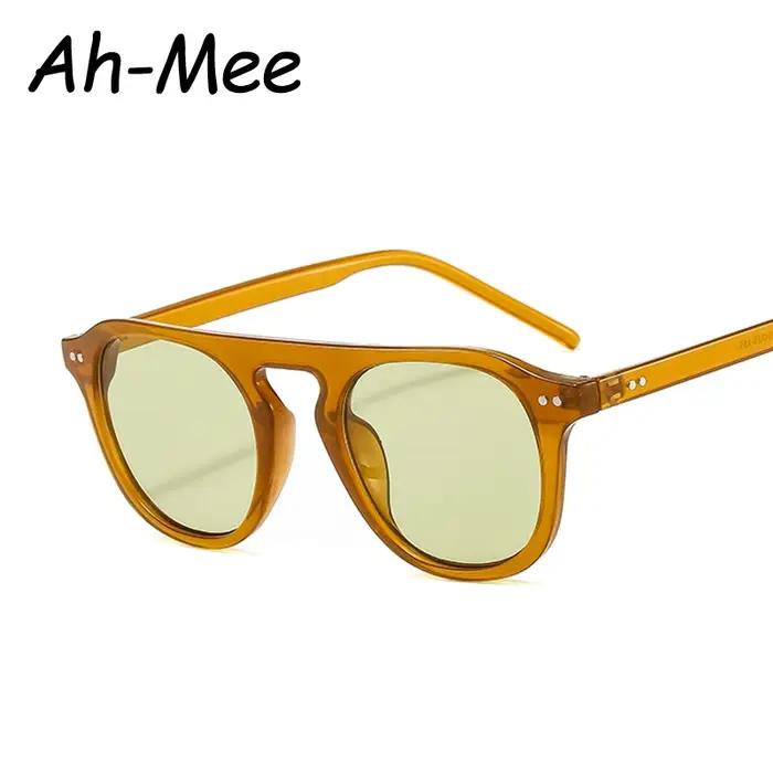 Lunettes de chasse unisexe ovales steampunk - Monture rivetée vintage anti-lumière pour randonnée et camping