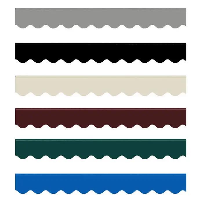 Rideau de magasin en tissu imperméable, taille personnalisée, solide, Beige, gris, vert, cantonnière