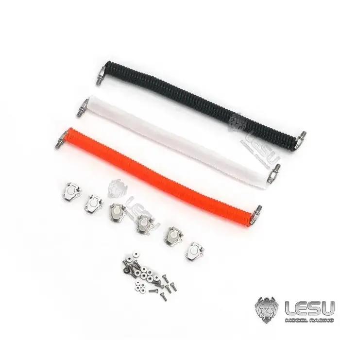 LESU 1/14 camion équipement de Simulation support métallique fixe tuyau de gaz ligne accessoires de décoration pour RC Tamiya Scaleclub camion de Traction